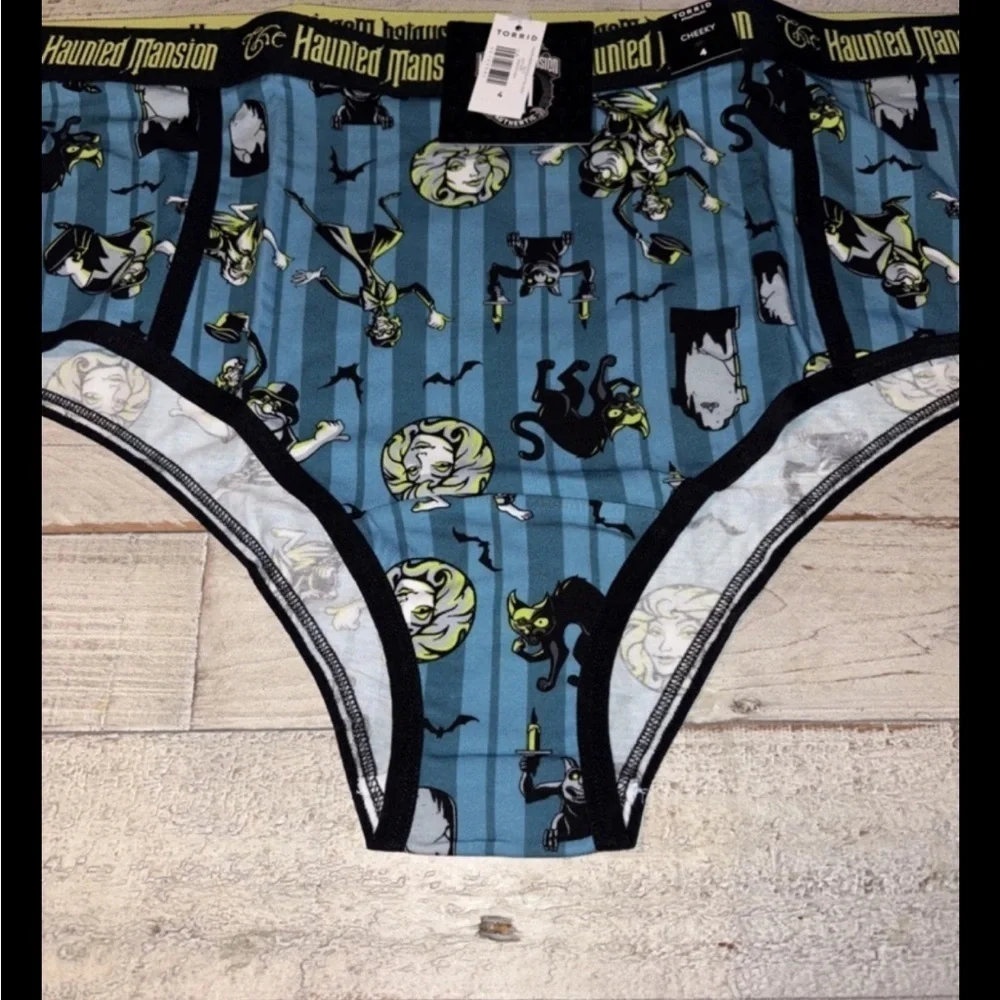 NWT TORRID Cheeky Pantie Sz 4X Blue Disney Haunted Mansion